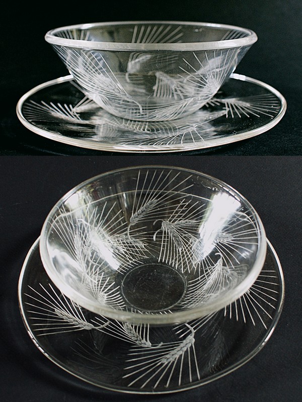 画像2: 【LALIQUE】ルネ・ラリック　ARRAS 深鉢と皿 (2)