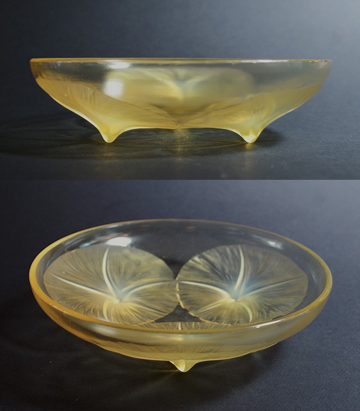 画像3: 【LALIQUE】ルネ・ラリック　VOLUBILIS 浅鉢（黄色） (3)