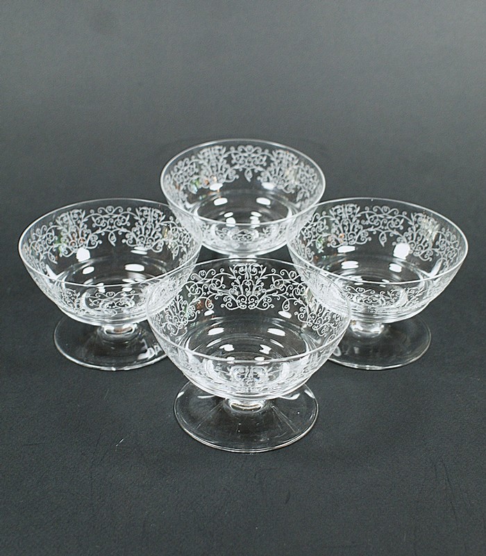 画像1: 【BACCARAT】バカラ　LULLI シャンパンクップ4客　 (1)