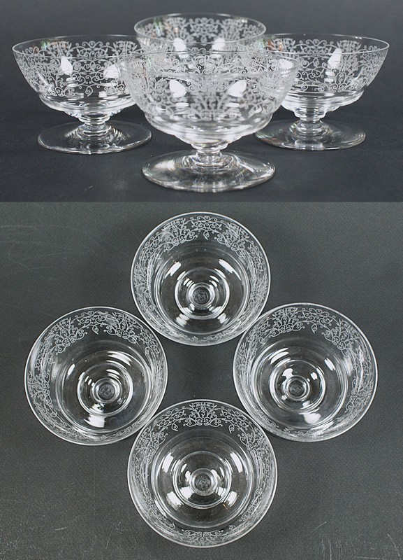 画像2: 【BACCARAT】バカラ　LULLI シャンパンクップ4客　 (2)